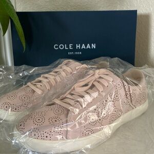 Cole Haan Grand Crosscourt pink leather sneakers